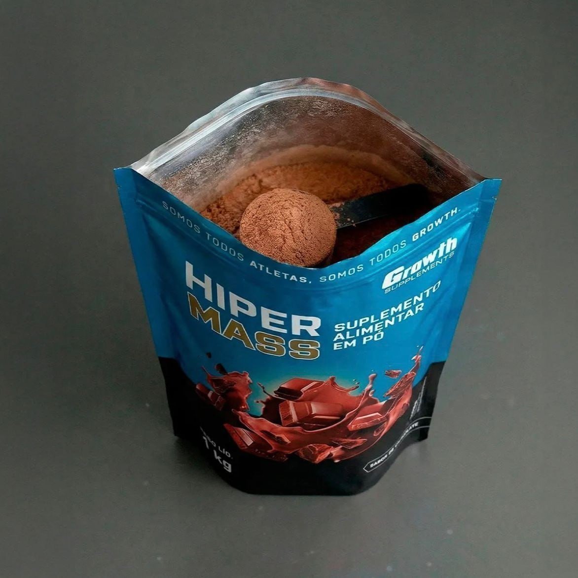Hiper Mass 1kg Growth Supplements - Sabor Chocolate