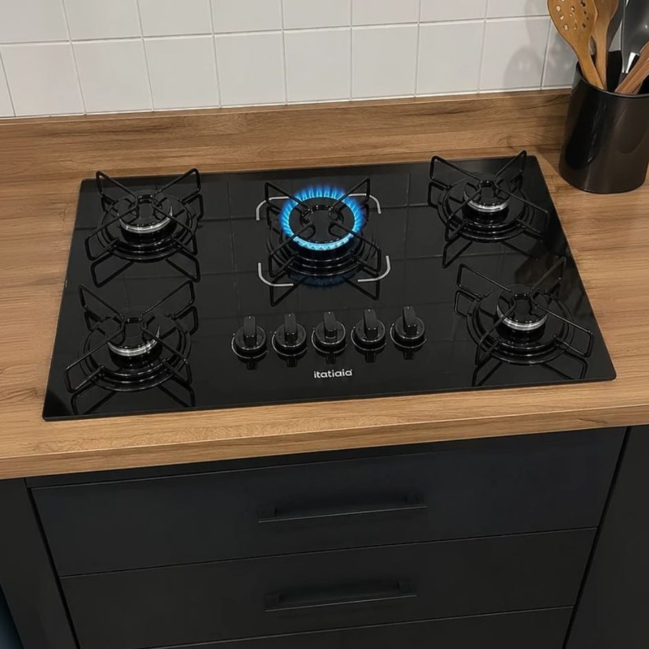 Cooktop Fogão Itatiaia Essencial 5 Bocas Bivolt Preto
