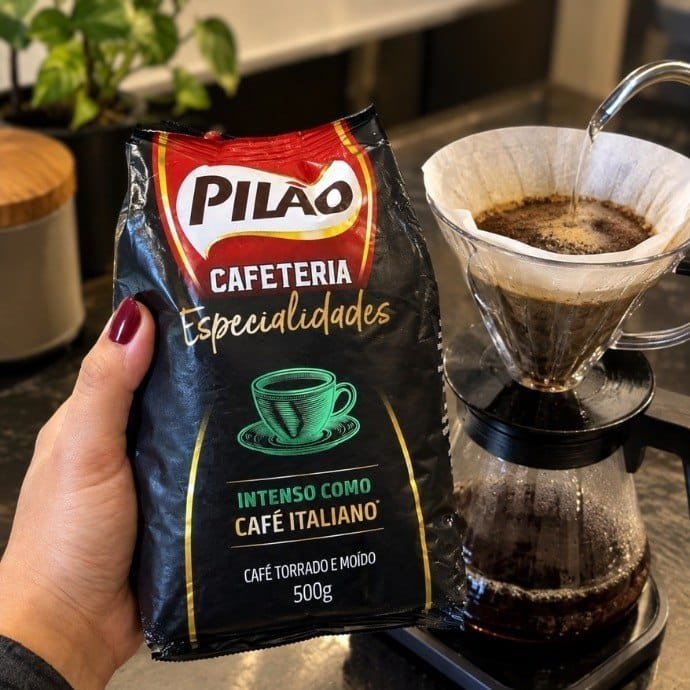 CAFE PILAO CAFETERIA ESPECIALIDADES ITALIANO POUCH 500G