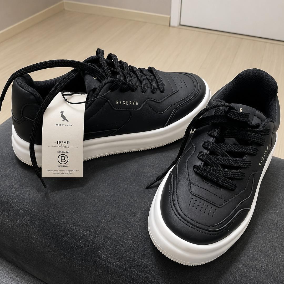 Tênis Reserva Masculino Casual Cano Baixo Antiderrapante (38 a 40)