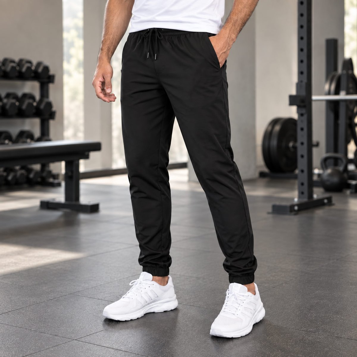 Calça Jogger Masculina Tactel Academia Treino Esportiva Slim