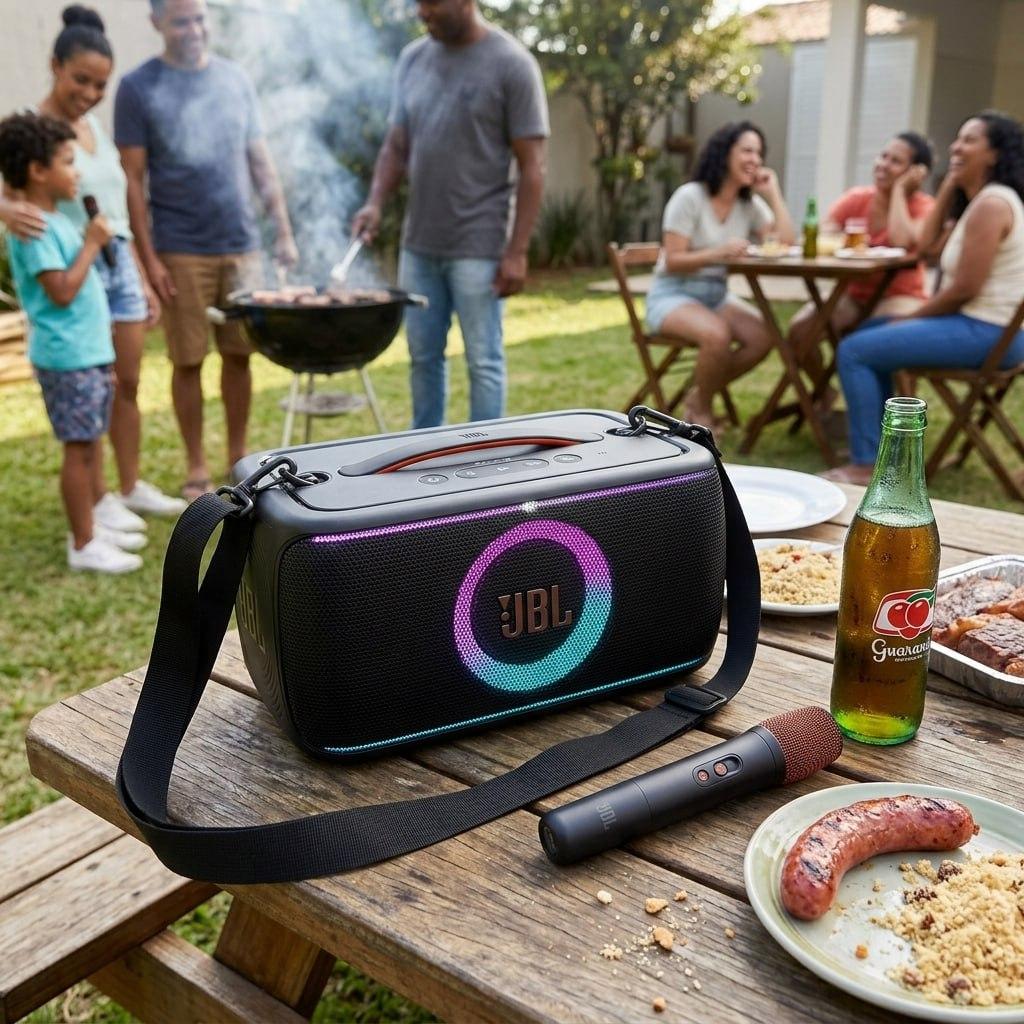 Caixa de Som Bluetooth JBL PartyBox On-the-Go 2 Plus - Preto