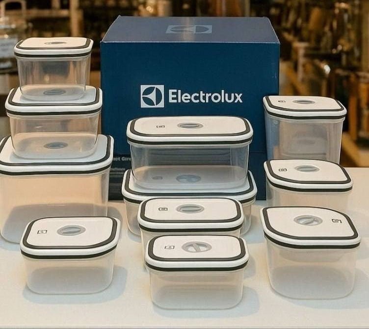 🥣 Kit 12 Potes Herméticos Electrolux com Tampa