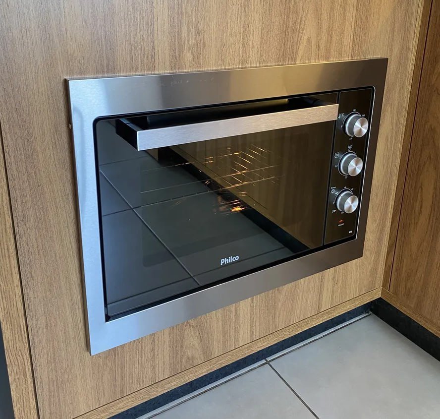 Forno Elétrico de Embutir Philco 47L Inox Esmaltado PFE47E 220V