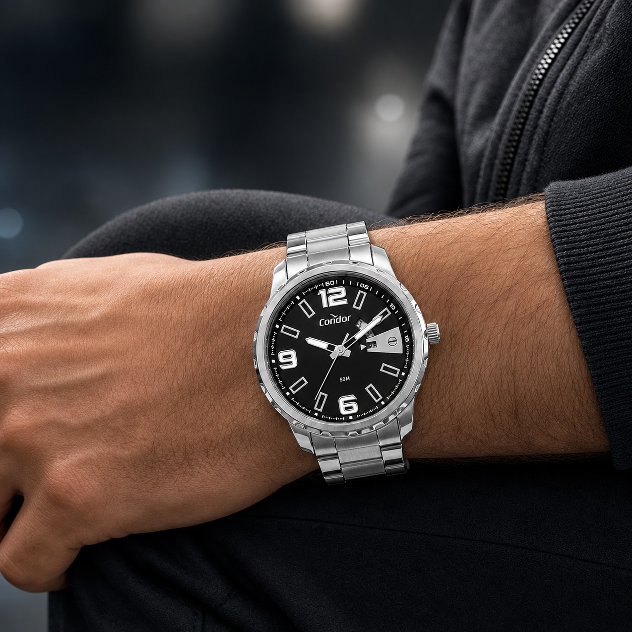 Relógio Speed Analógico Aço Inox Condor