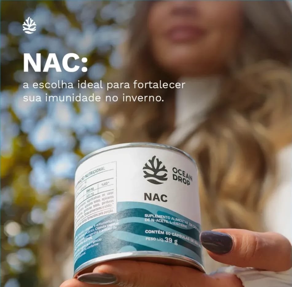 Suplemento Nac N Acetil L Cisteína Ocean Drop 120 Cápsulas Nac 120 Capsulas