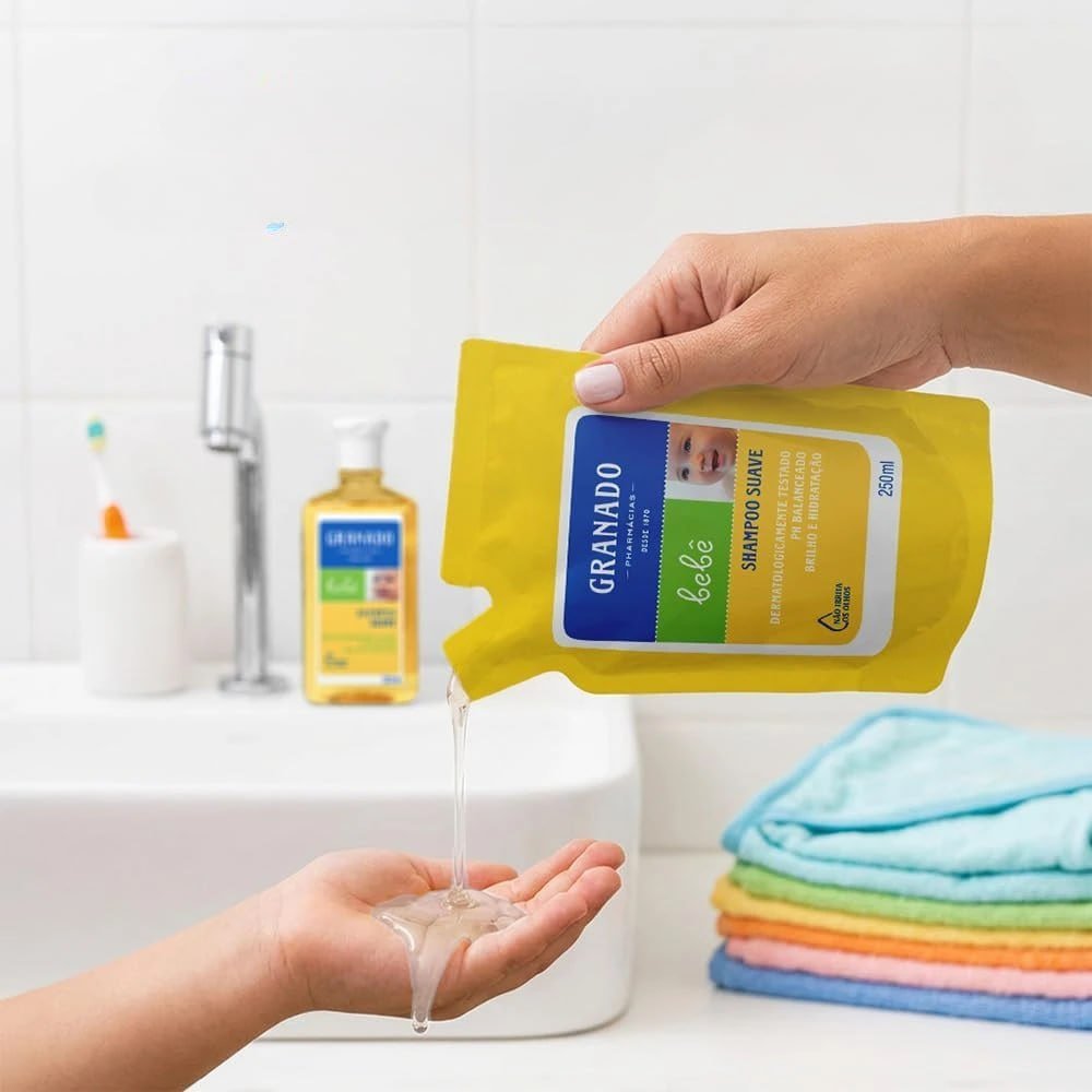 Granado Refil Shampoo Bebê, Tradicional, 250ml