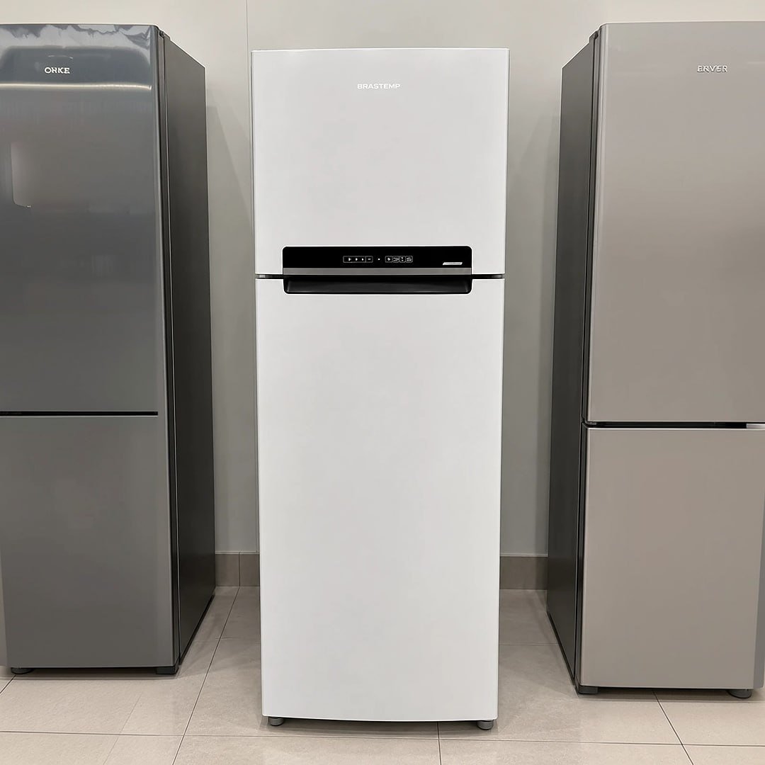 Geladeira/Refrigerador Midea Frost Free Duplex Branco 394L RT533 - 220V