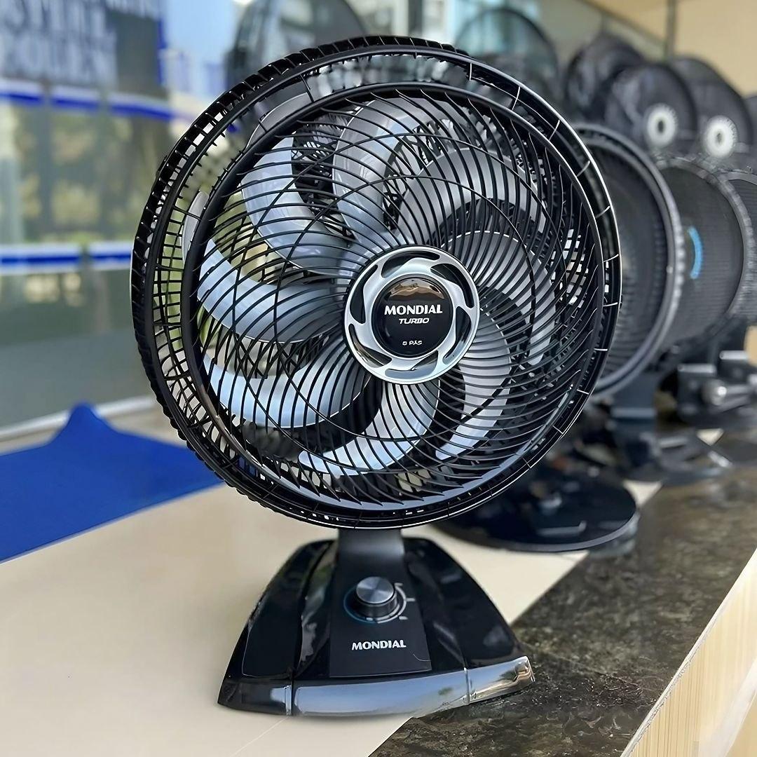 Ventilador De Mesa 40cm Turbo Mondial 140W NVT-40-8P-B 127V