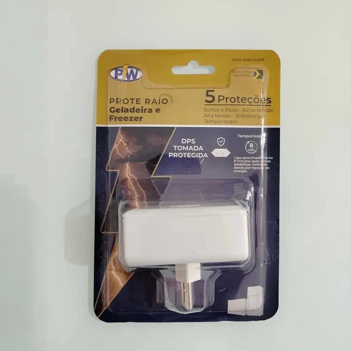 Protetor Contra Queda de Energia PW Para Freezer Ou Geladeira, Branco