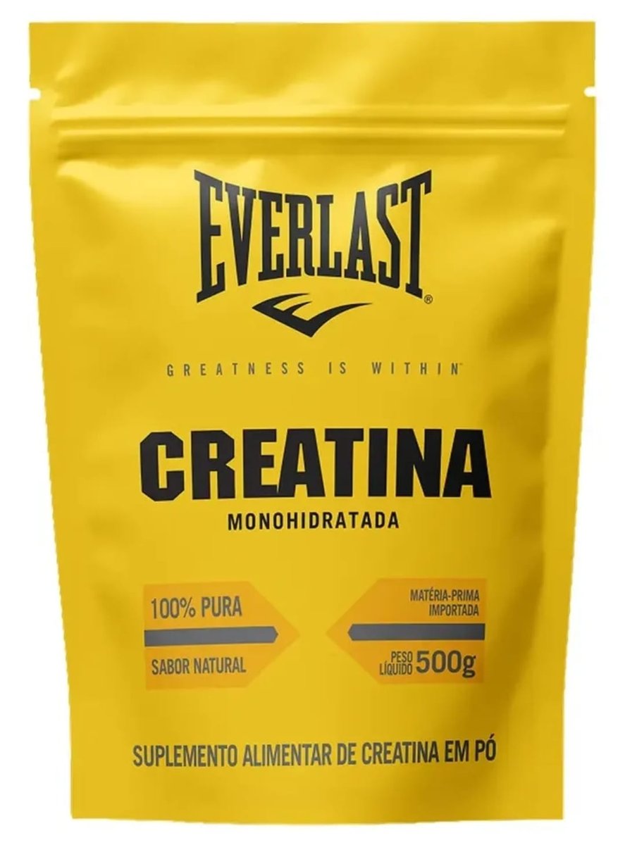 Creatina Monohidratada 500g 100% Pura - Everlast