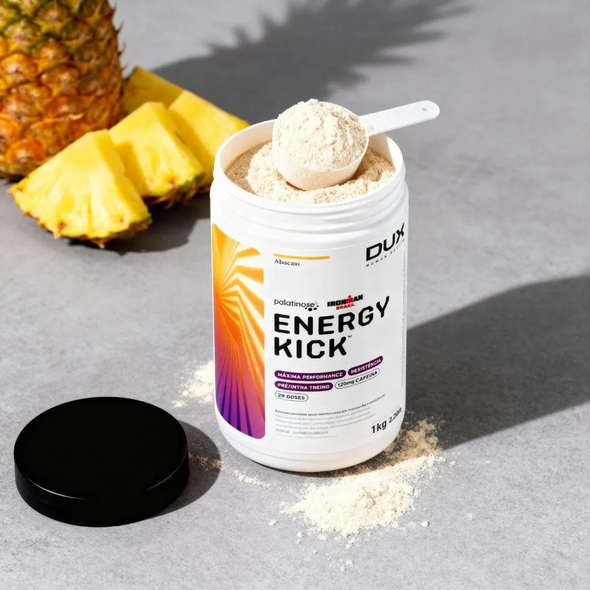 Energy Kick Caffeine - 1kg - Limão - Dux Nutrition Limão