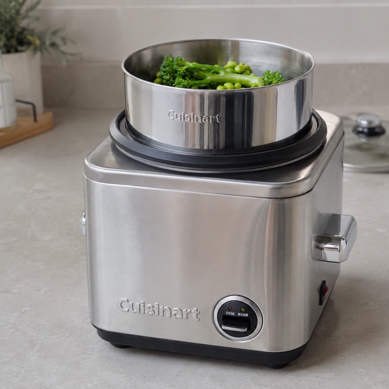 Panela Elétrica Cuisinart 650w Em Aço Escovado Crc-800 Cor Prateado Frequência 60