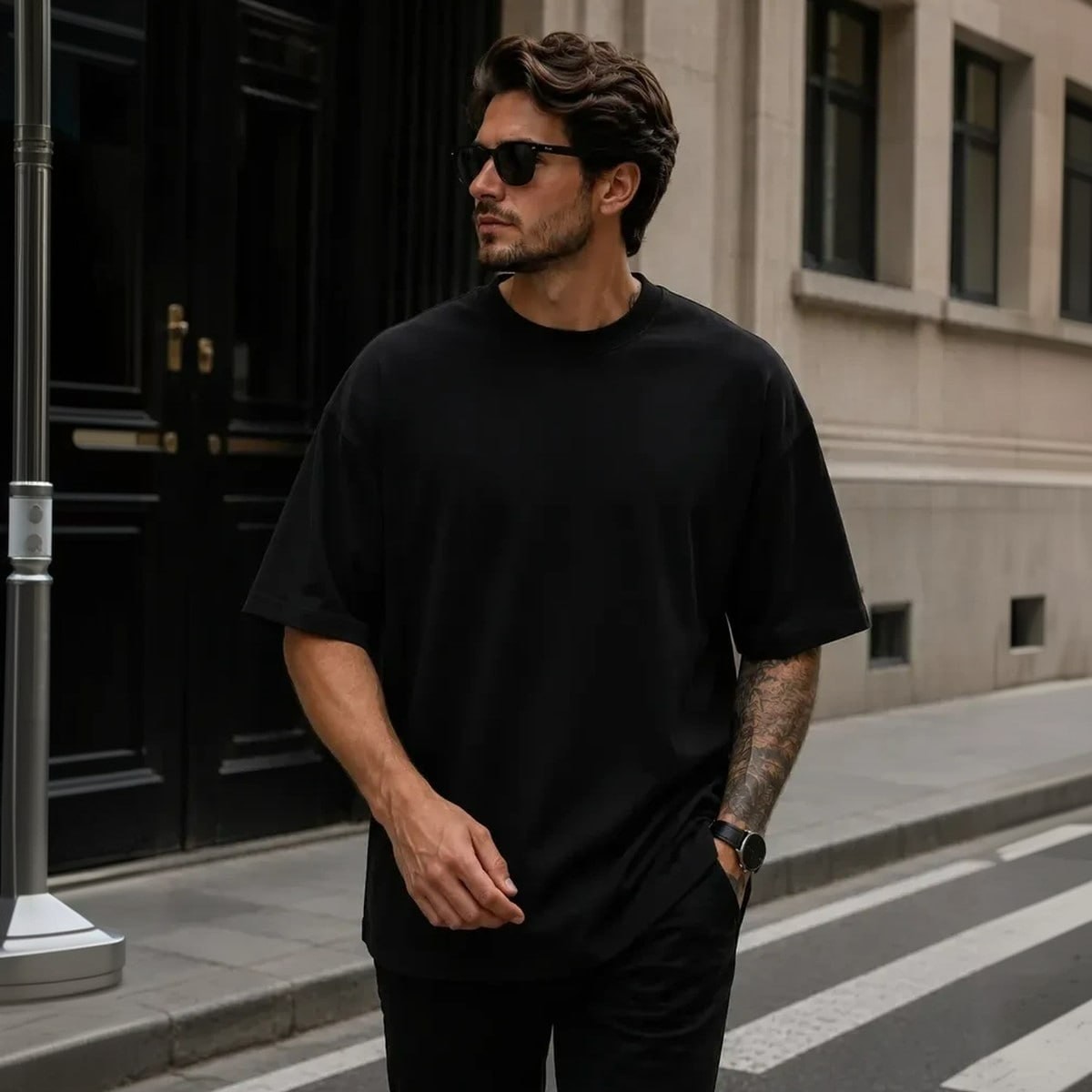 Camiseta Oversized Masculina 100% Algodão