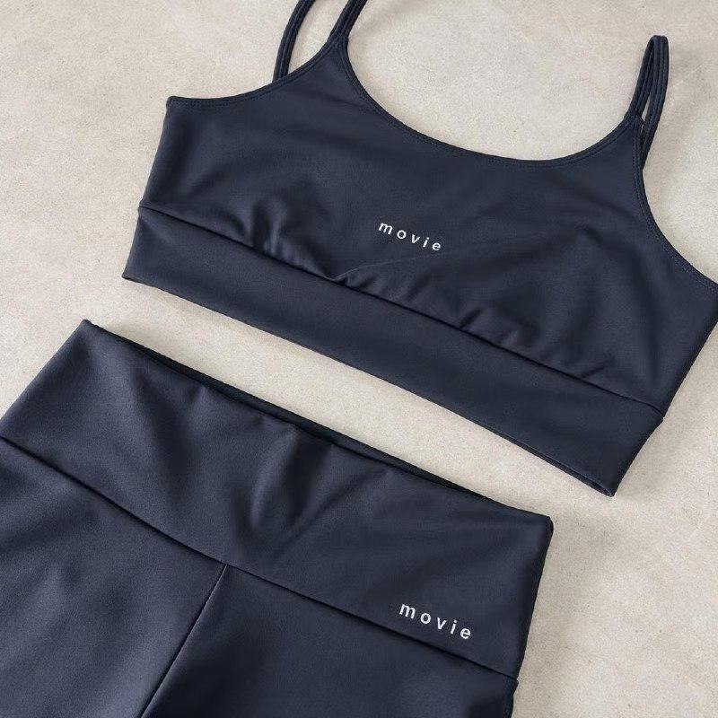 Conjunto Fitness Feminino Academia Top E Calça Poliamida