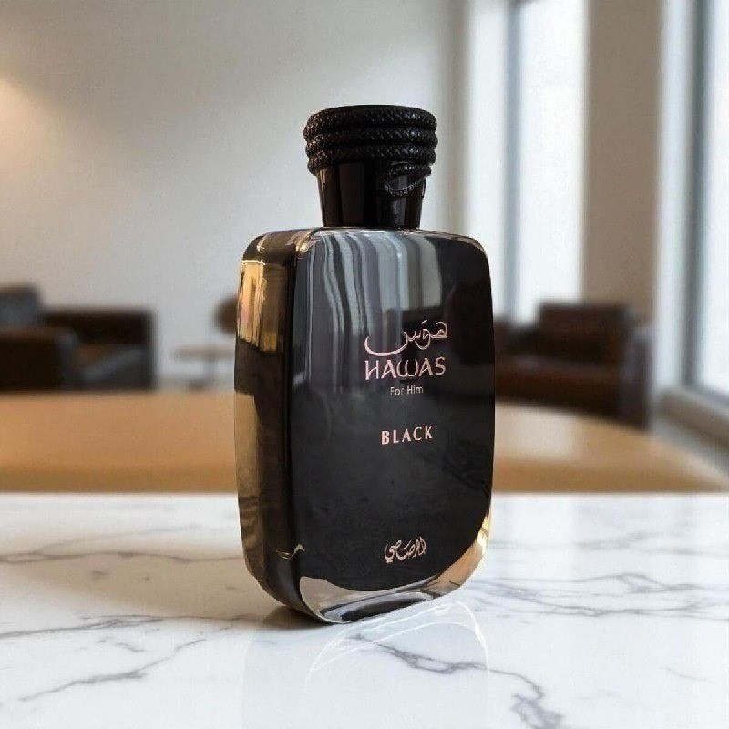 Perfume Árabe Eau De Parfum Rasasi Hawas Black Masculino 100 Ml