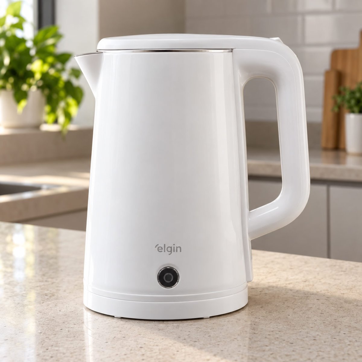 Chaleira Elétrica Elgin Slim Branca 110v 1,8 Litros 1.200w Branco