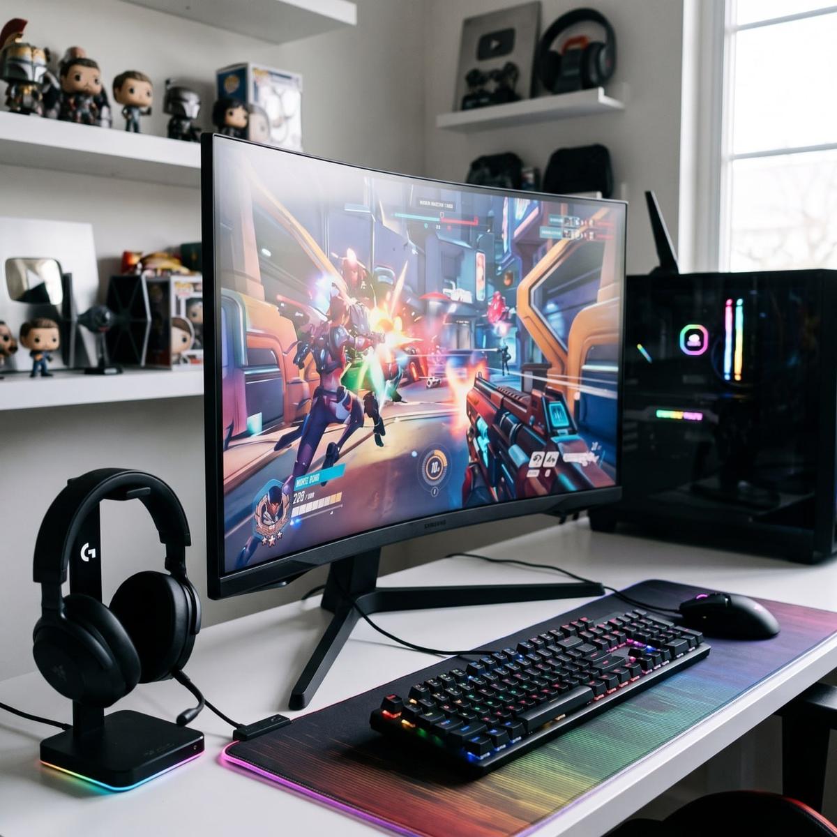 Monitor Gamer Samsung Odyssey G5, 27 , Qhd, 165hz Cor Preto