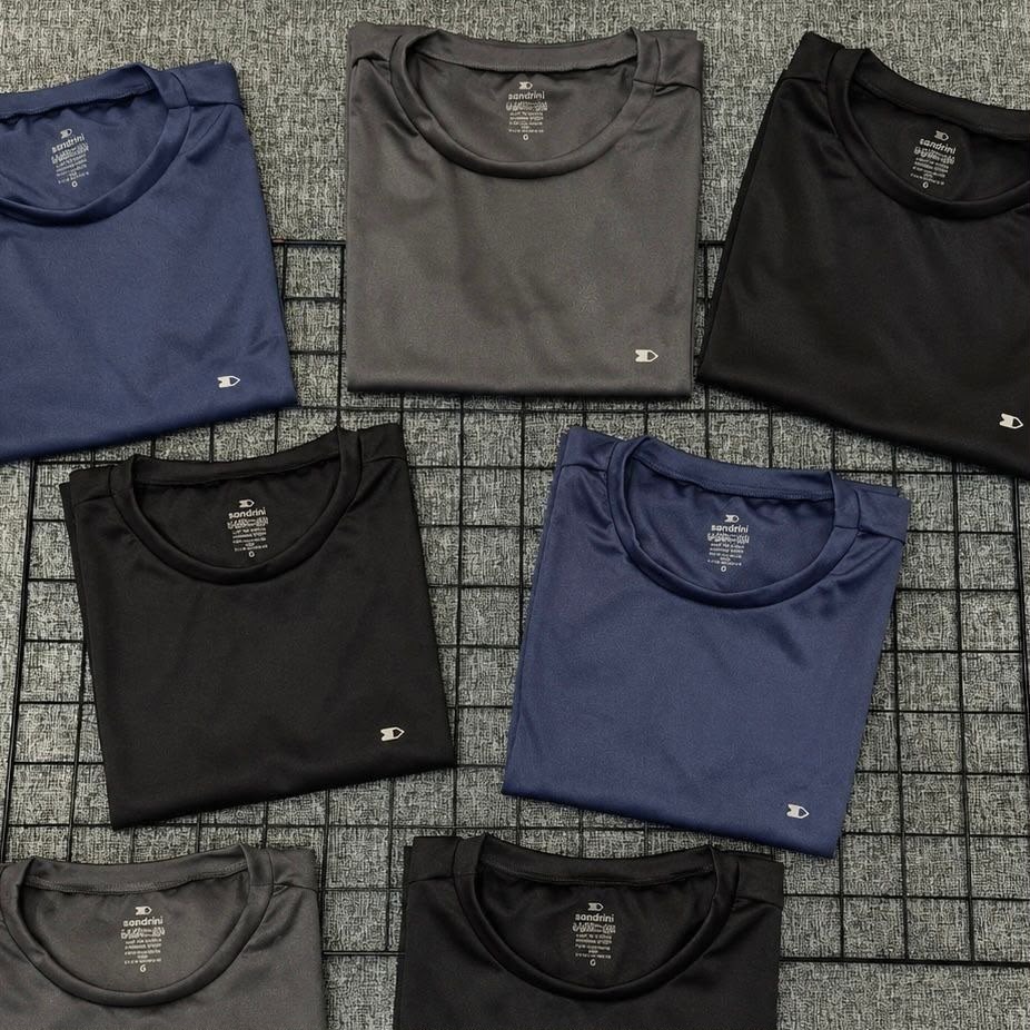 Kit 8 Camisas Sandrini Dry- Fit Masculina Caminhada Academia (P ao GG)