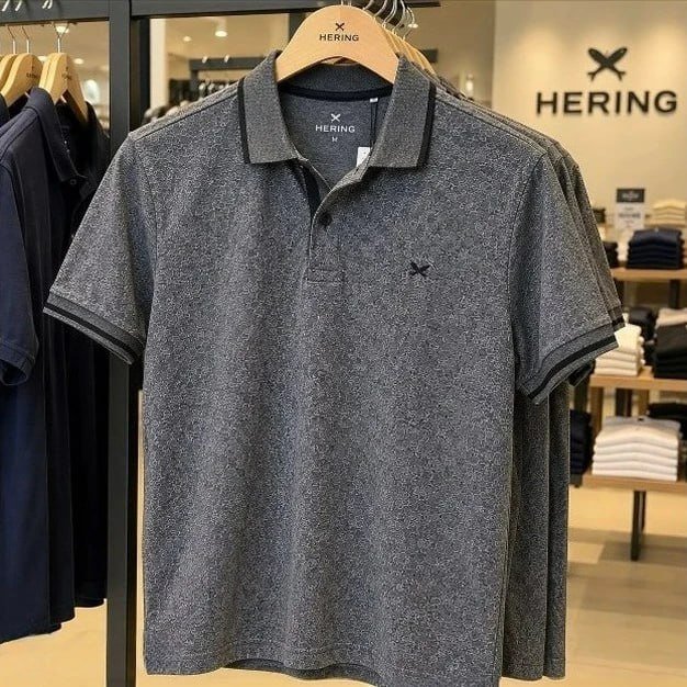 Camisa Gola Polo Masculina Hering Malha Texturizada