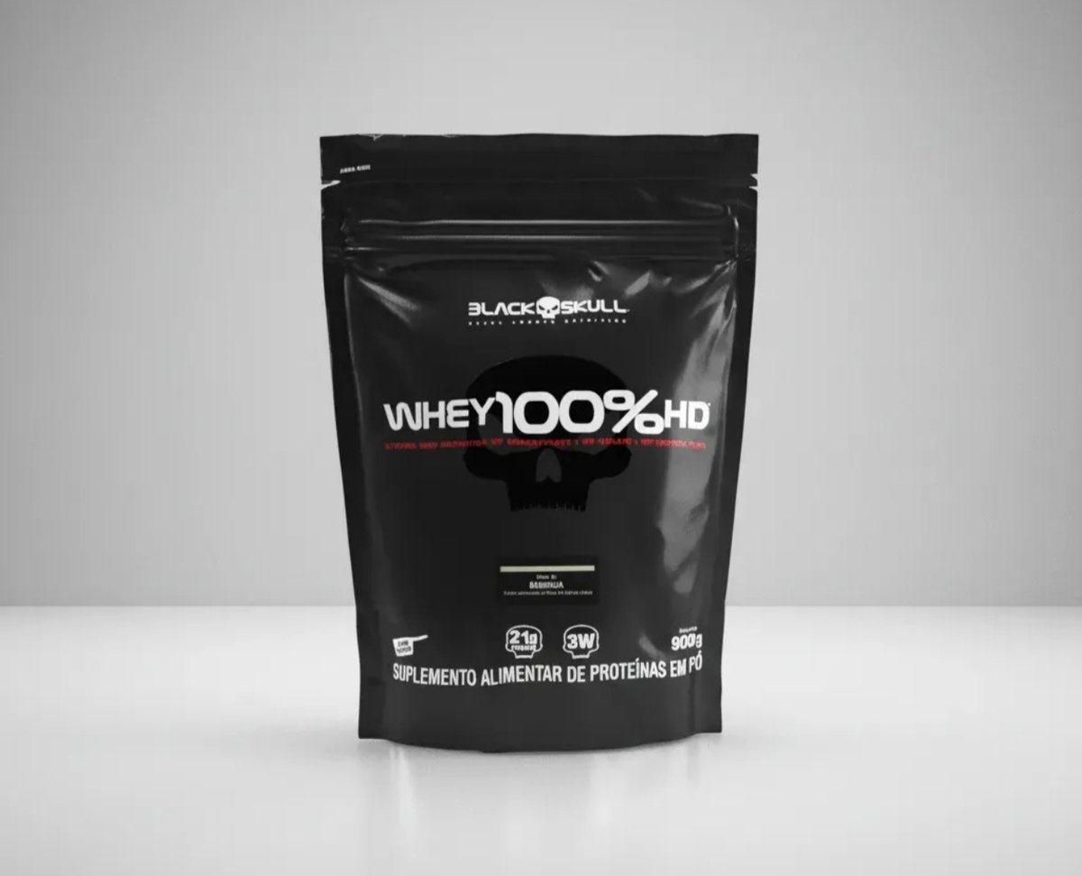 Proteína Black Skull Whey 100% HD em pó sabor Cookies and cream x 900g