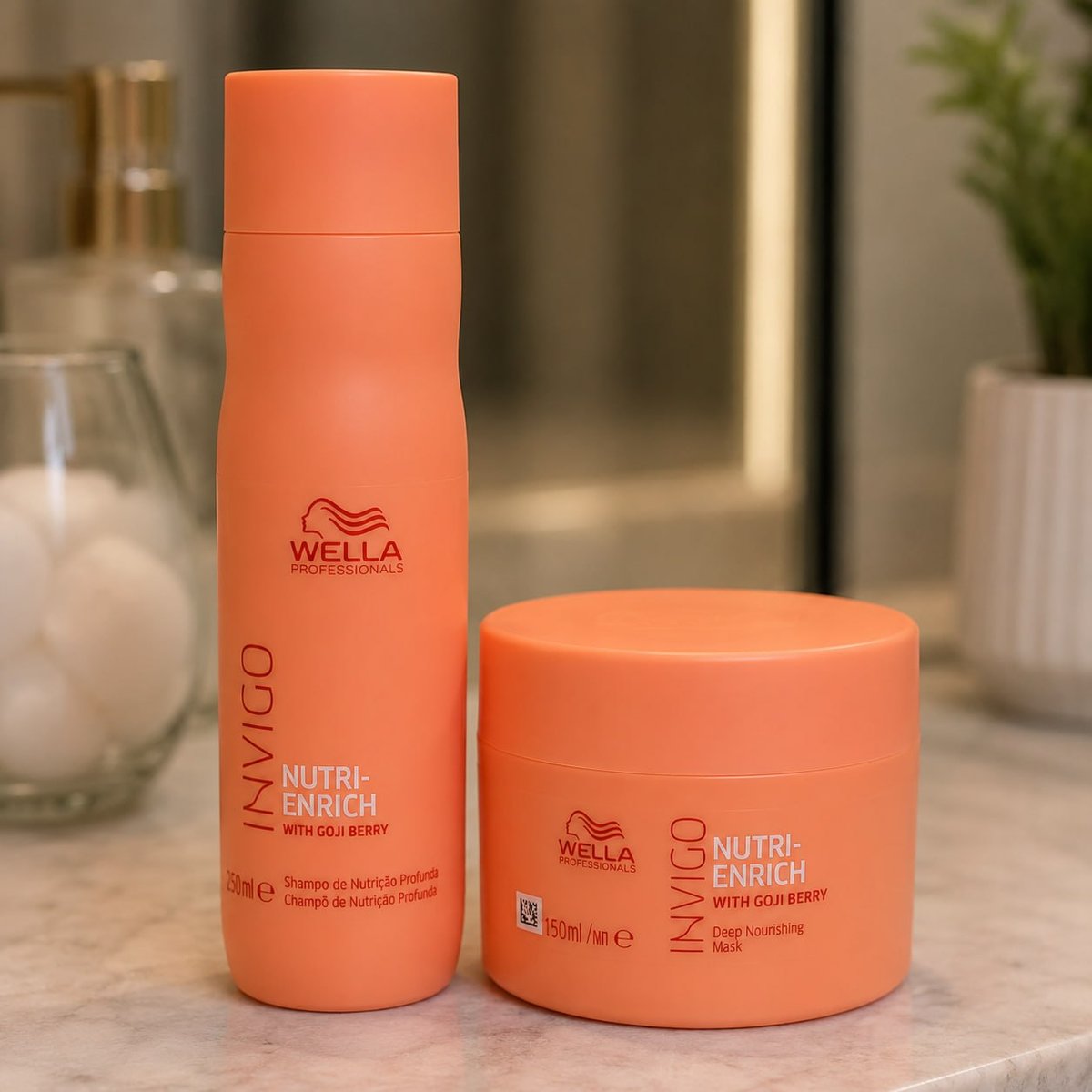 Shampoo 250ml + Máscara 150g - Nutri Enrich - Wella