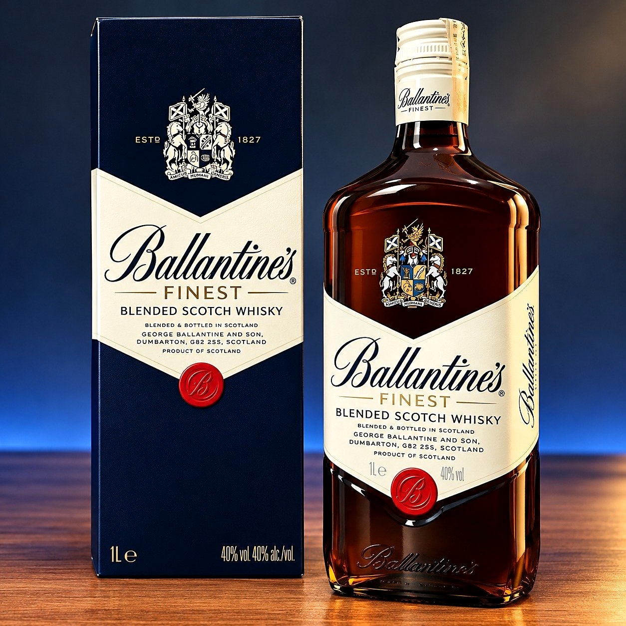 🥃 Ballantine's Whisky Finest Blended Escocês 1L