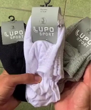 Kit com 10 Pares de Meias Lupo Soquete (33-44)