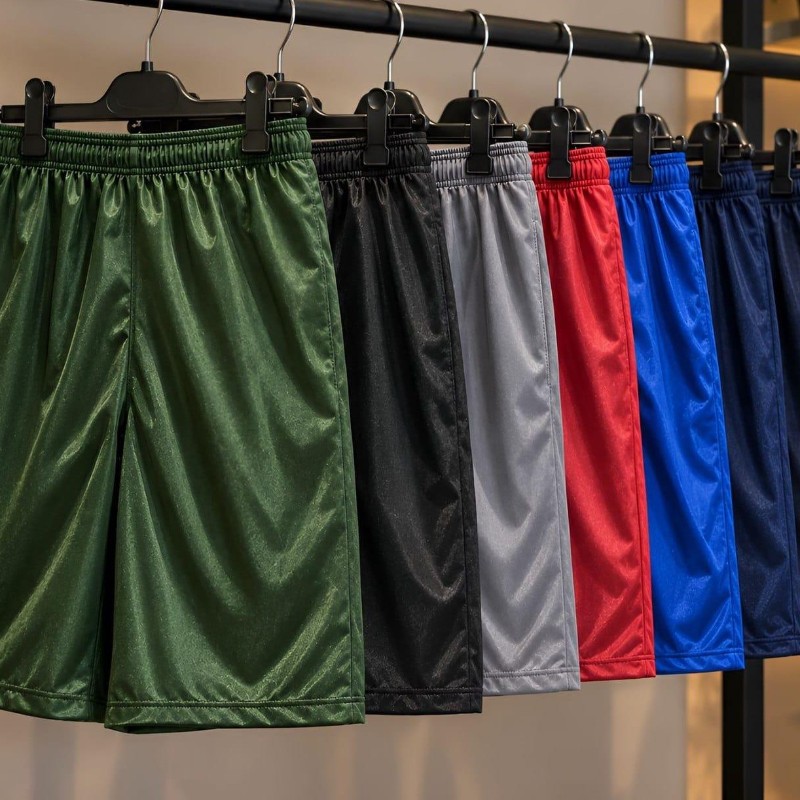 Kit 5 Bermudas Masculina Tipo Jogador Esporte Praia Treino Kit 5 Calção Masculino Sortido  (M ao GG)