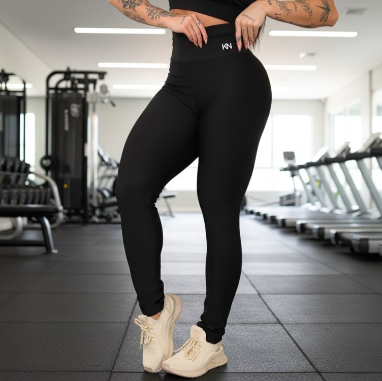 Calça Legging Fitness Zero Transparência Cós Alto Koenig