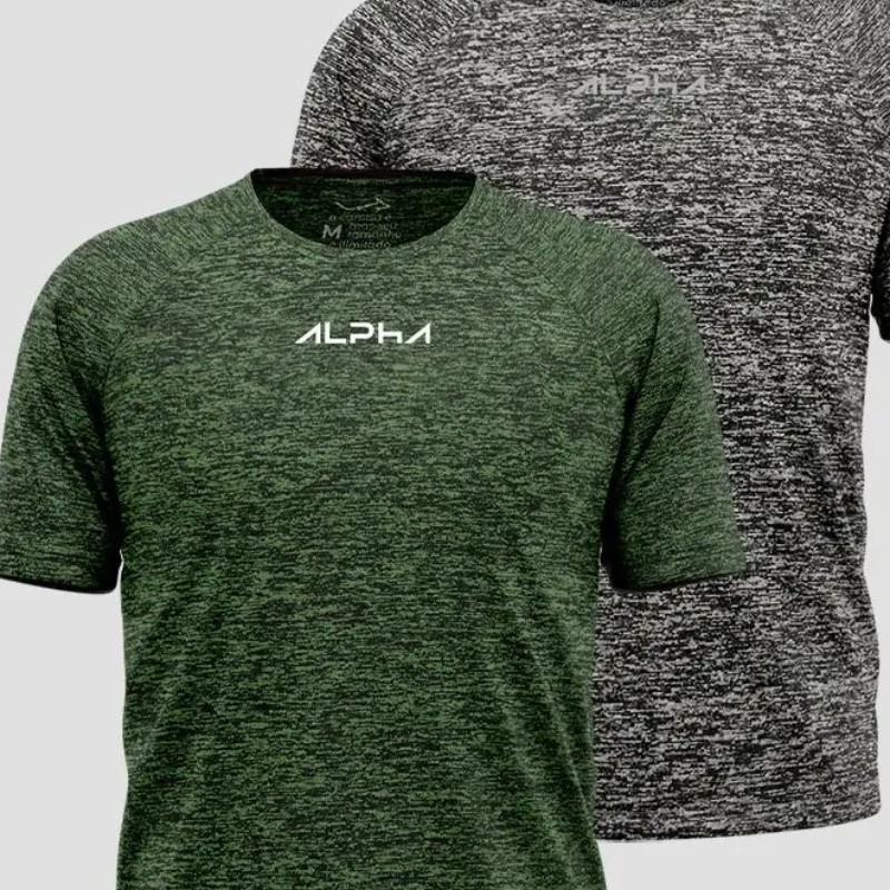 Kit 2 Camisetas New Fluid Masculina Dry Alpha (P ao XXG)