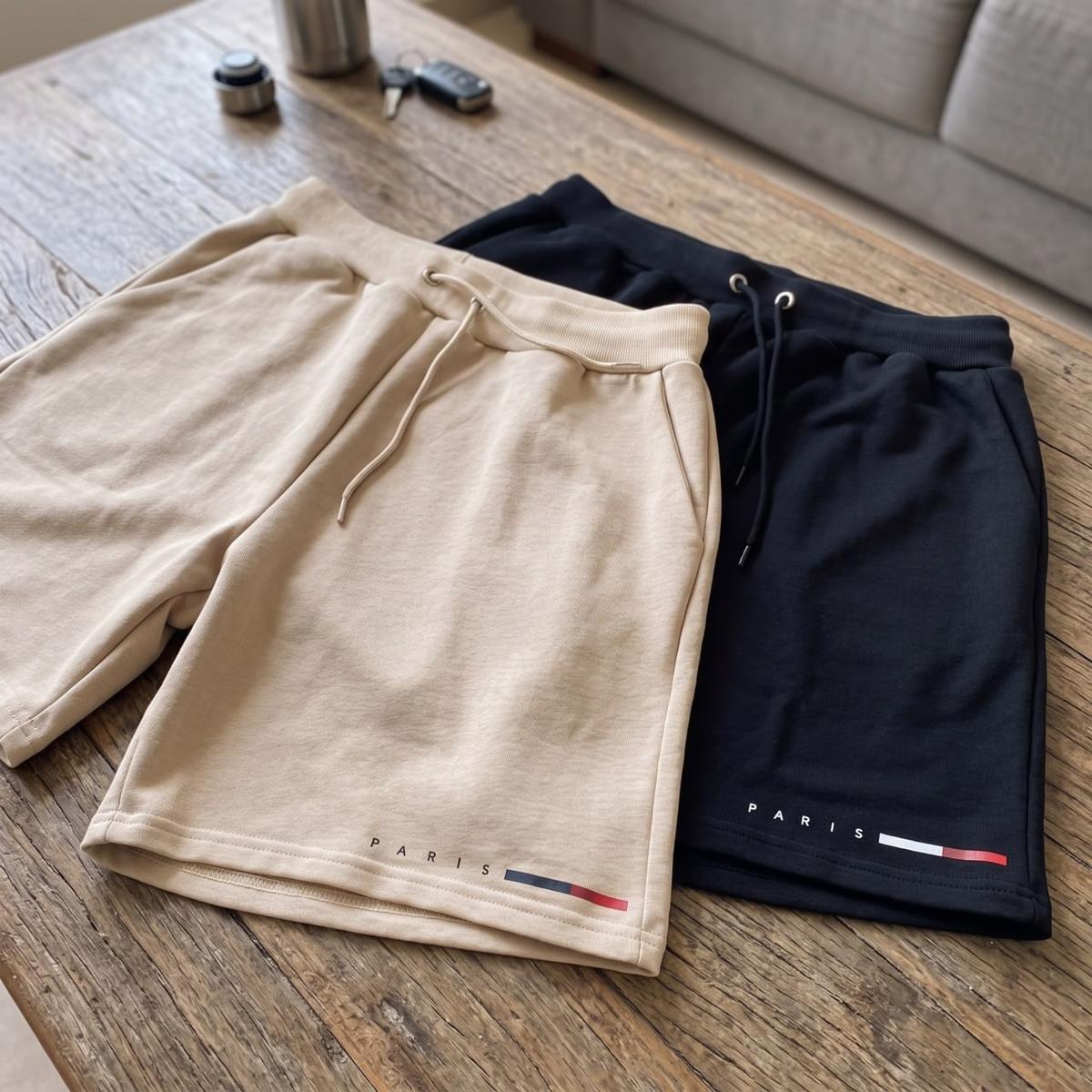 Kit 02 Bermuda Casual Short Moletom Maculina Academia Treino
