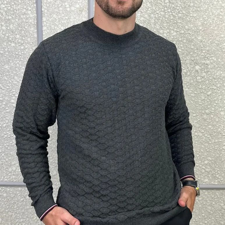 Suéter Masculino Blusa De Frio Tricô Lã Social Casual Liso