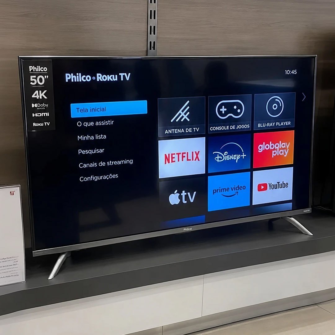 Smart TV 50” Philco P50CRB 4K LED Dolby Audio