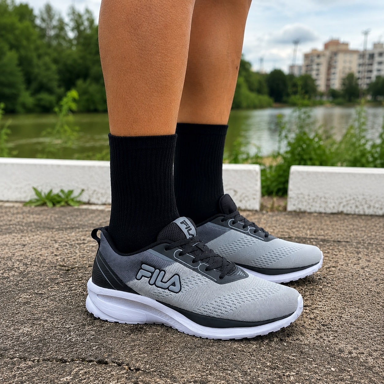 Tênis Fila Rise Up Masculino Confortável Mesh Leve Esportivo