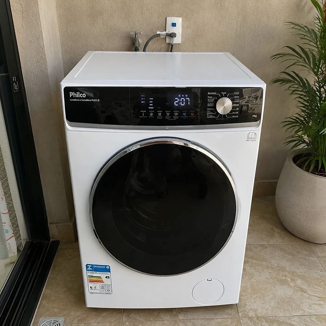 Lava E Seca Philco 11kg Pls11a Invertplus 16 Programas Branco