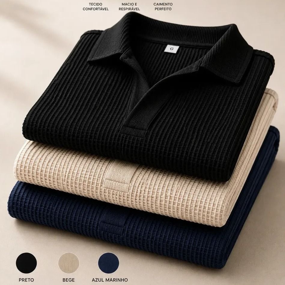 Kit Camisas Gola Polo Camisetas Blusas (P e M)