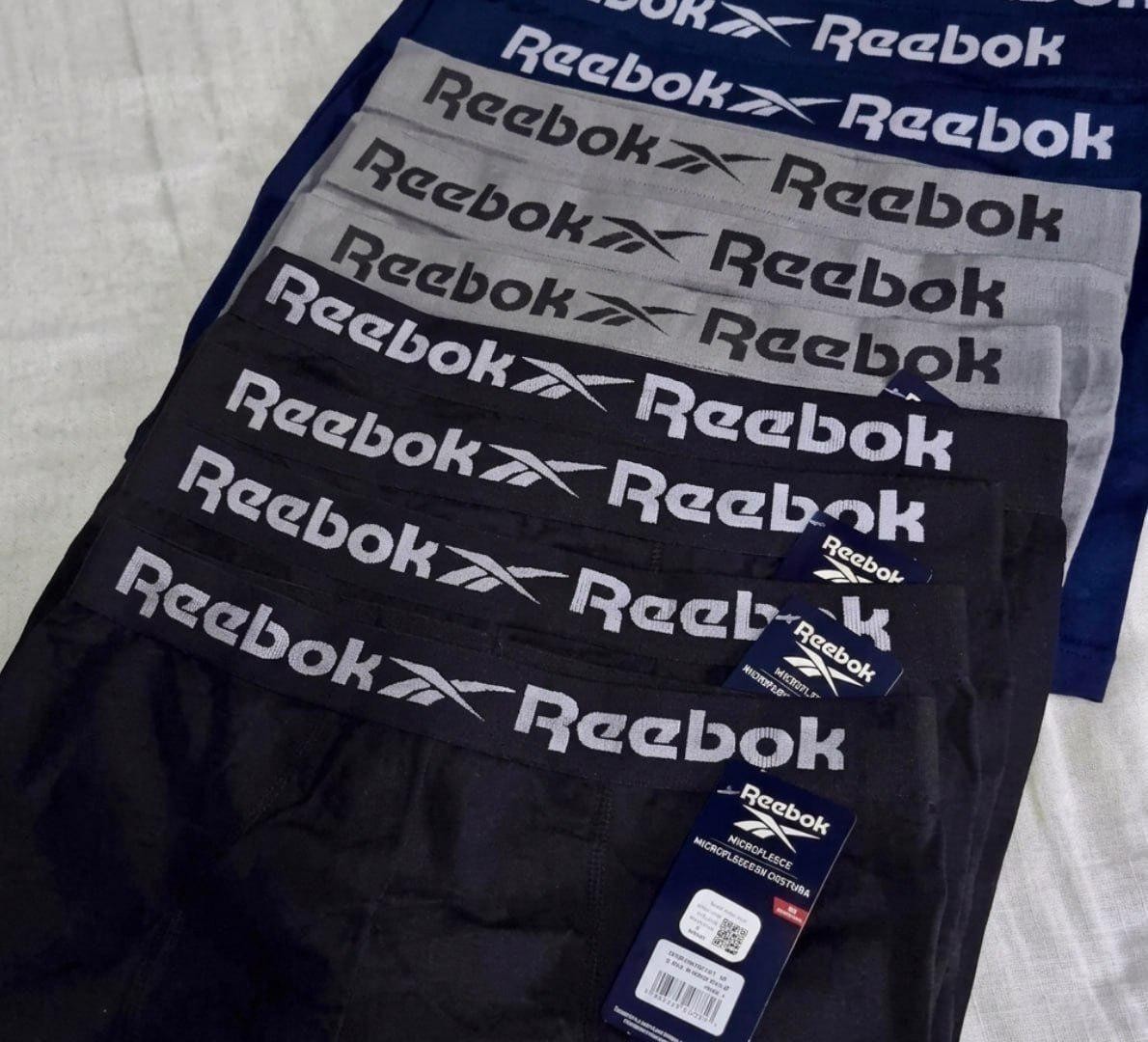 Kit 6 Cuecas Boxer Reebok Classic Microfibra Sem Costura (P ao GG)