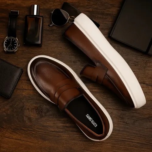 Sapato Loafer Masculino Mocassim Couro Casual Comfort Luxo (37 ao 46)