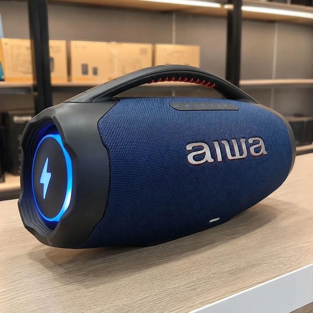 Caixa de Som Boombox Plus AIWA BBS-01-LBL 200W Bluetooth 30H IP66 USB RGB