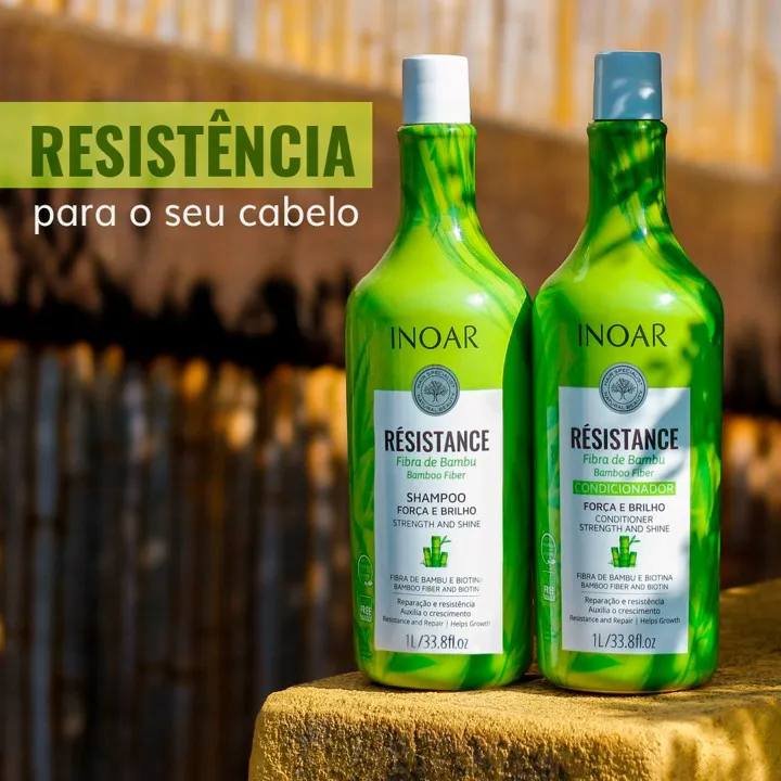 Inoar, Kit Resistance Bambu – Shampoo e Condicionador 1L