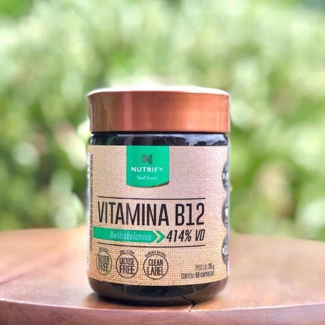 Vitamina B12 Nutrify Vitamina e Minerais em cápsula Sem sabor x 36g de 60 un