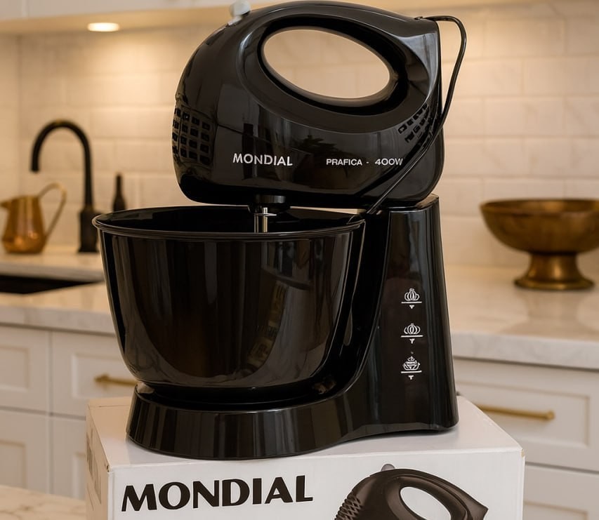 MONDIAL Batedeira Prática, Preto, 400W, 110V - B-44-B