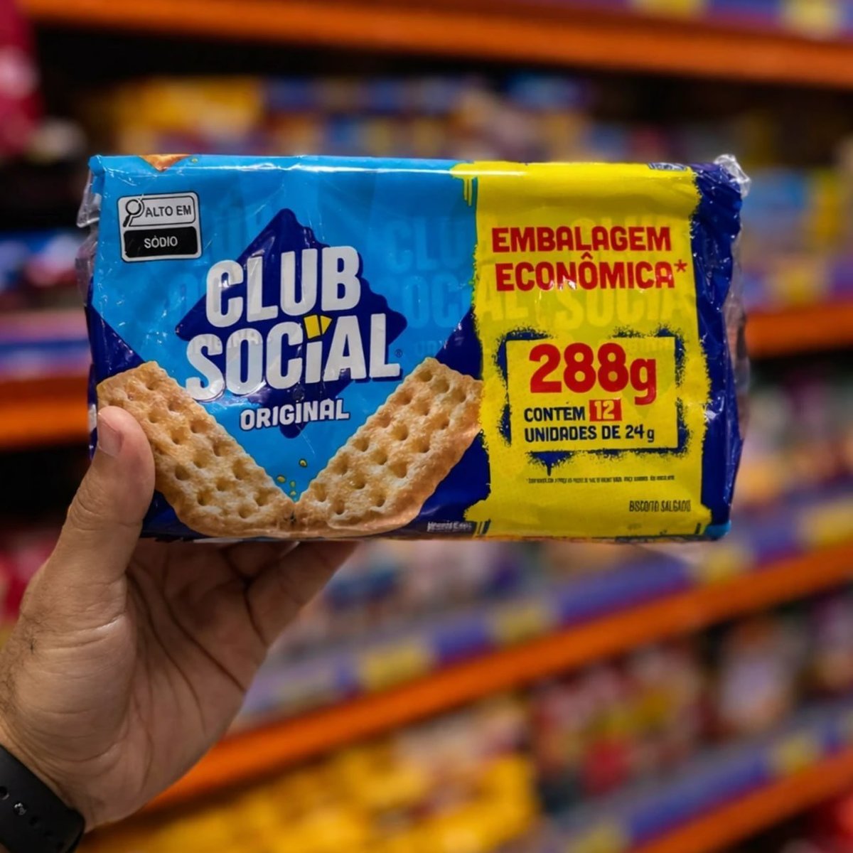 Club Social original - Biscoito regular, embalagem econômica, 288g