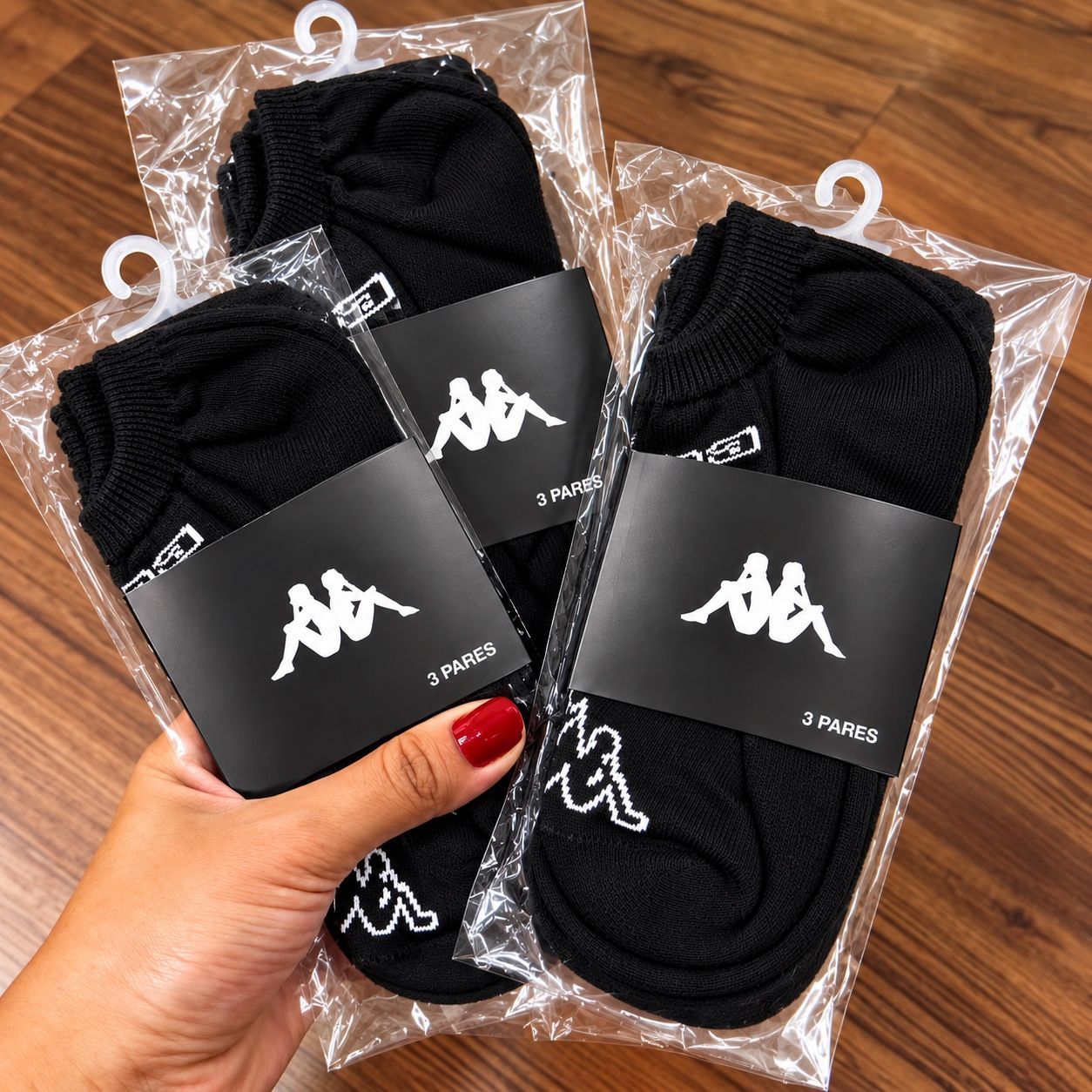 Kit com 9 Pares Meias Kappa Soquete