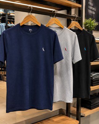 Kit 3 Camisetas Bordadas Céu Reserva (P ao XGG)