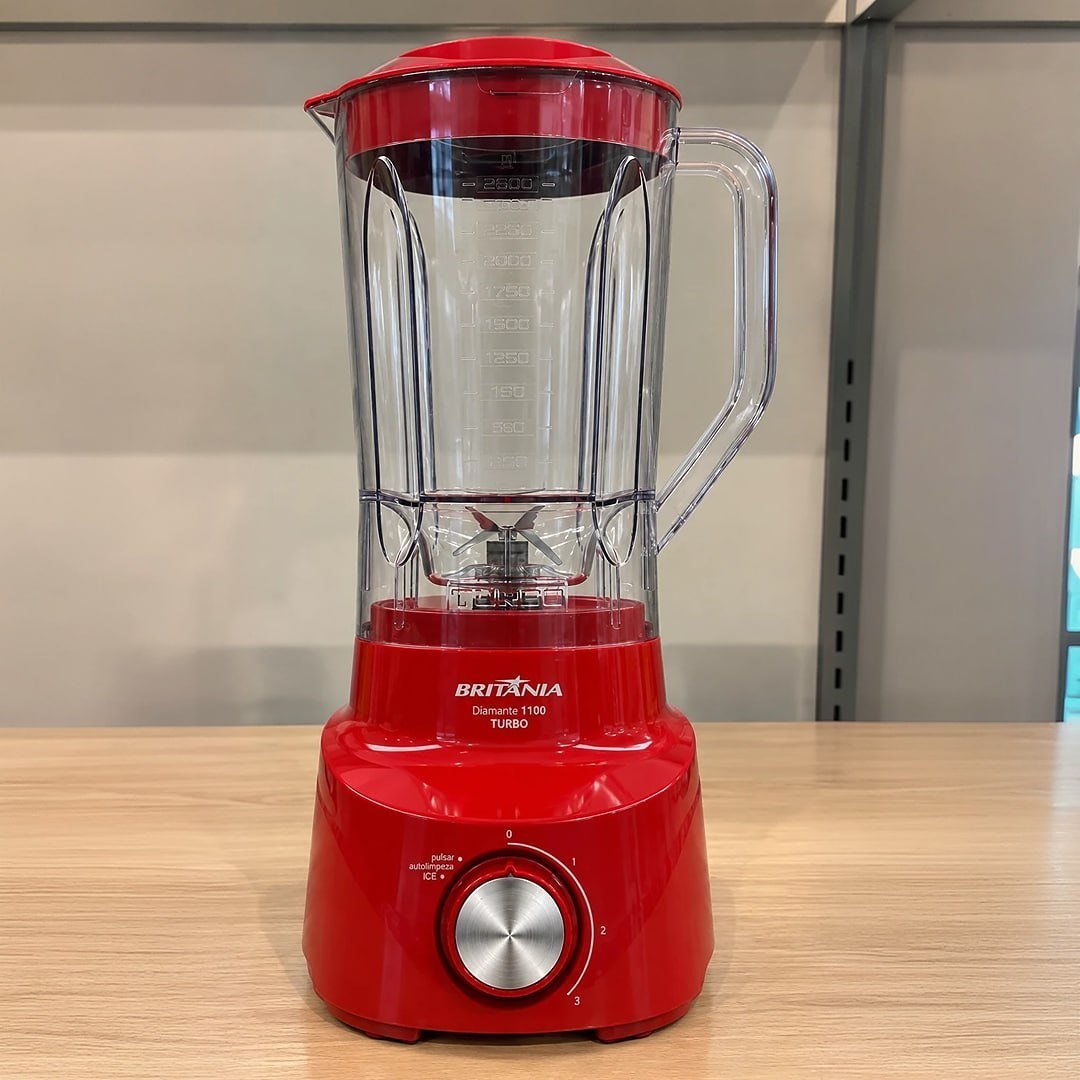 Liquidificador Britânia 2,6L 4 Velocidades Diamante 1100 VME 127V