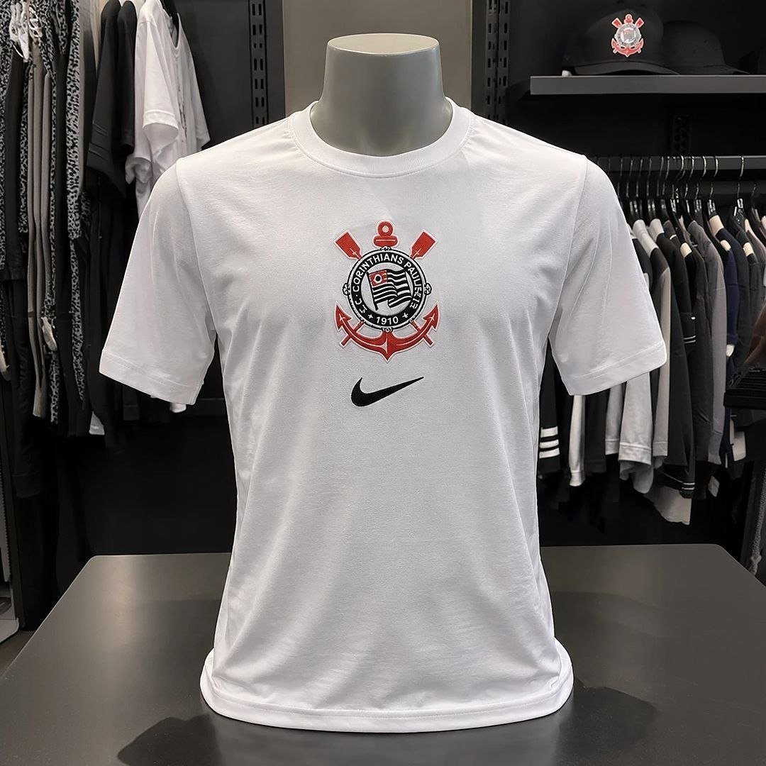Camiseta Corinthians Nike Crest Masculina (2 cores)
