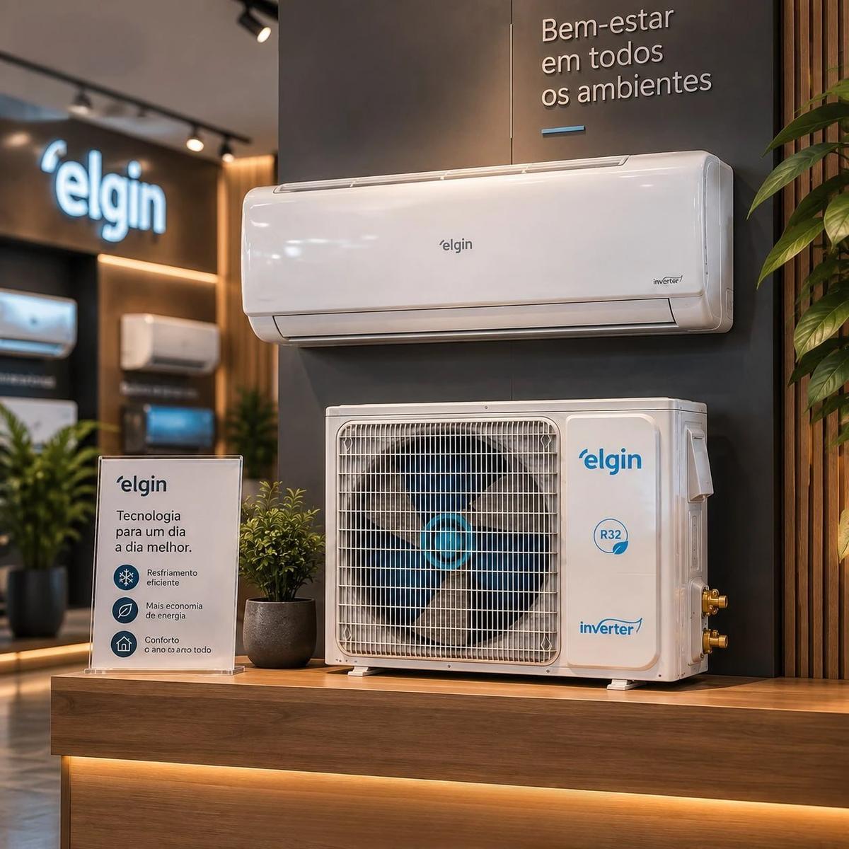 Ar Condicionado High Wall Eco Inverter Iii Wifi 9000 Btus Frio Elgin