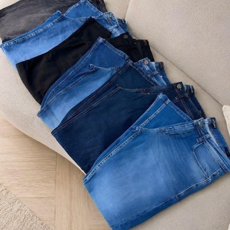 Kit 3 Calças Jeans Masculina Com Elastano Super Confortável (36 ao 48)